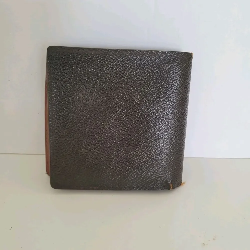 Vintage‎ Louis Vuitton Men's LV Brown Bi-Fold Leather Wallet Monogram Classic